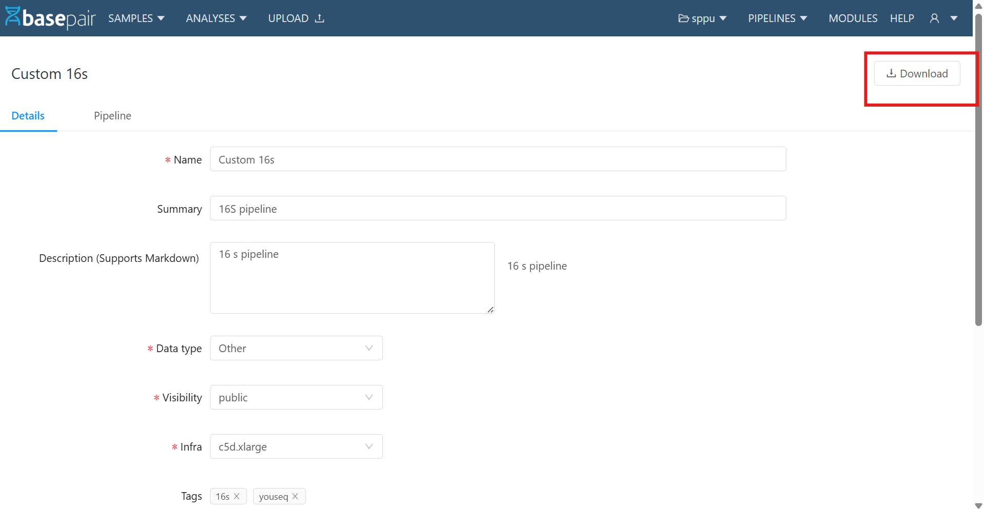 download-custom-pipeline