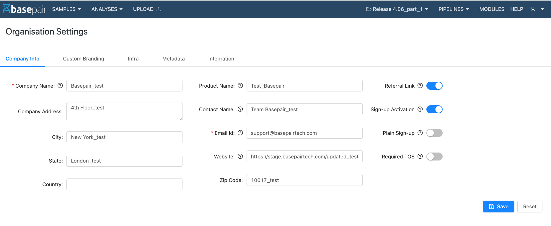 organisation-settings-page